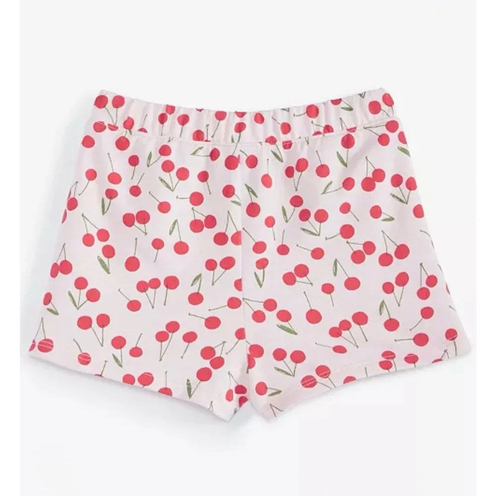First Impressions Pink Cherry‎ Print Shorts